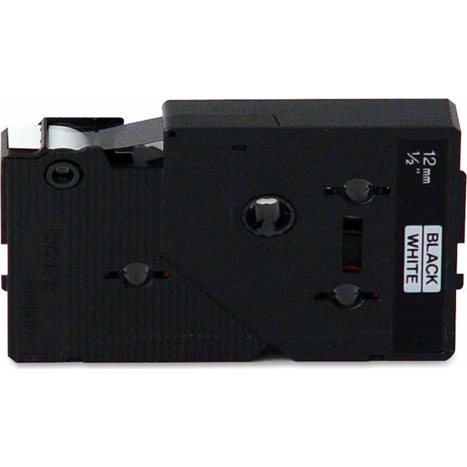 Cinta Brother TC-20 1.19 cm x 7.67 m Negra sobre Blanca