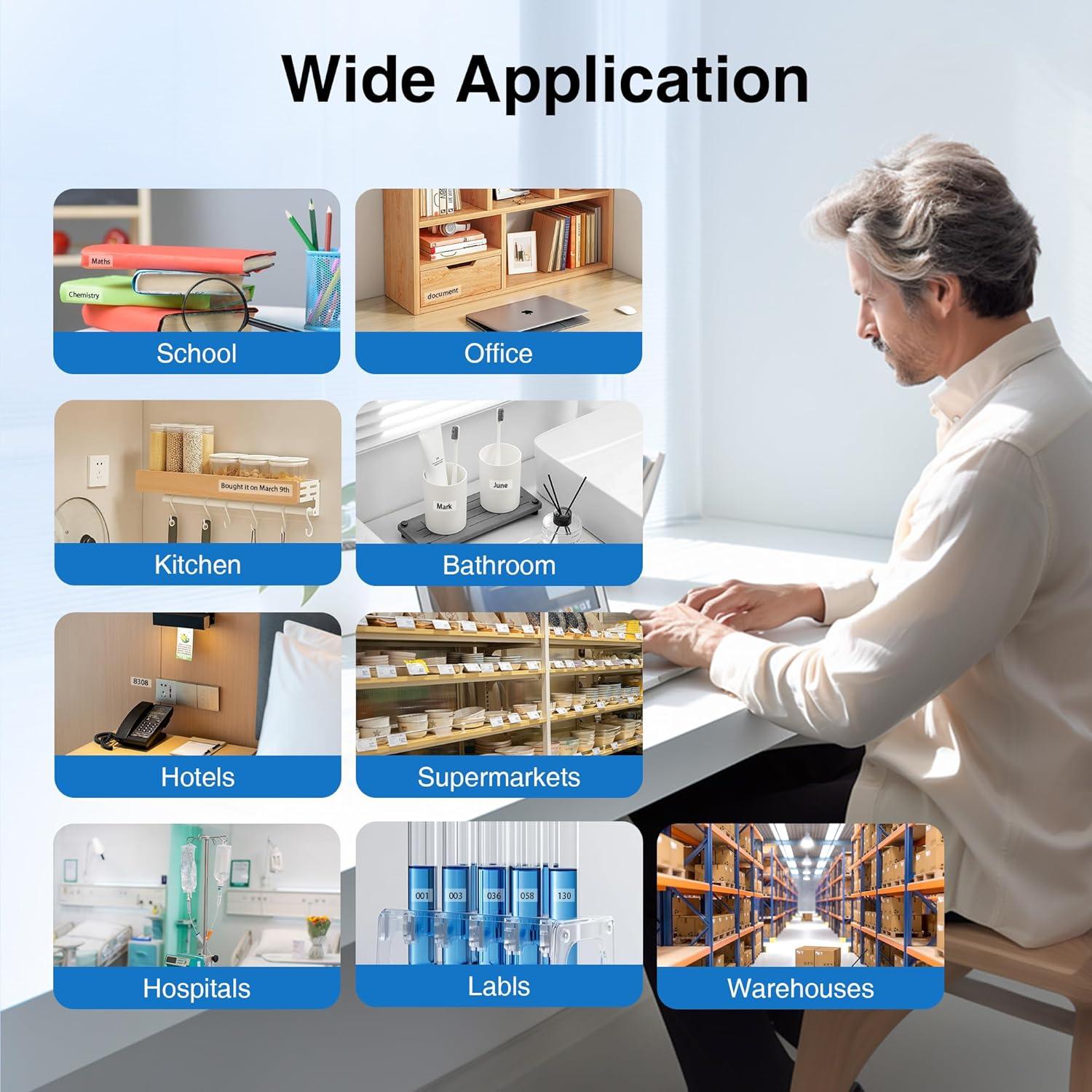 Cinta de Etiqueta Laminada Kappiek TZe-131 12mm Negra sobre Transparente - 4 Paquetes