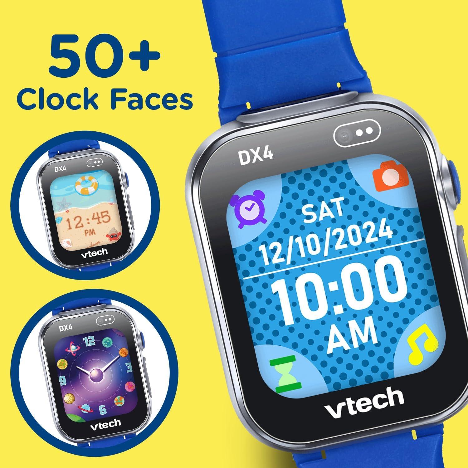 Reloj Inteligente VTech KidiZoom DX4, Azul Resistente al Agua