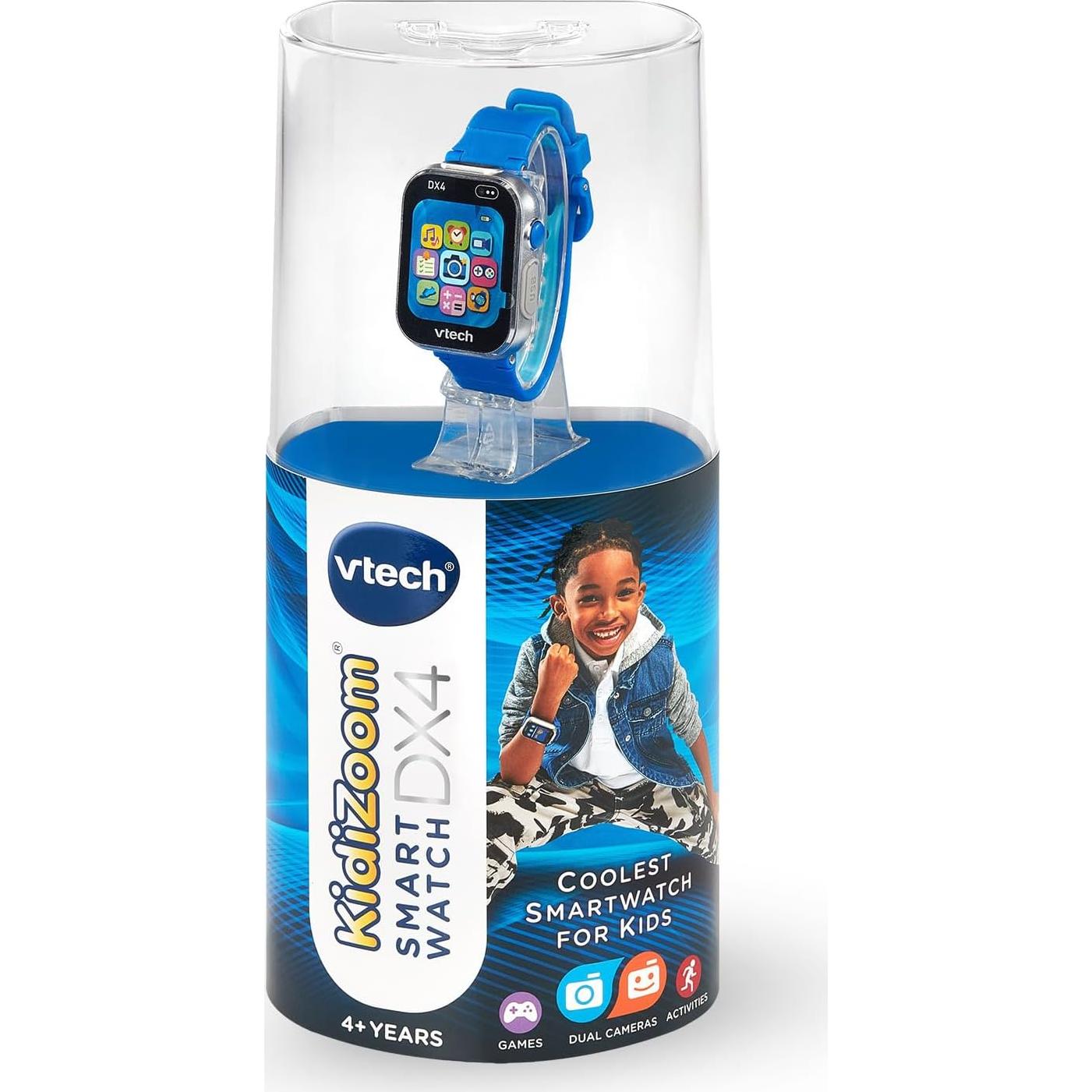 Reloj Inteligente VTech KidiZoom DX4, Azul Resistente al Agua