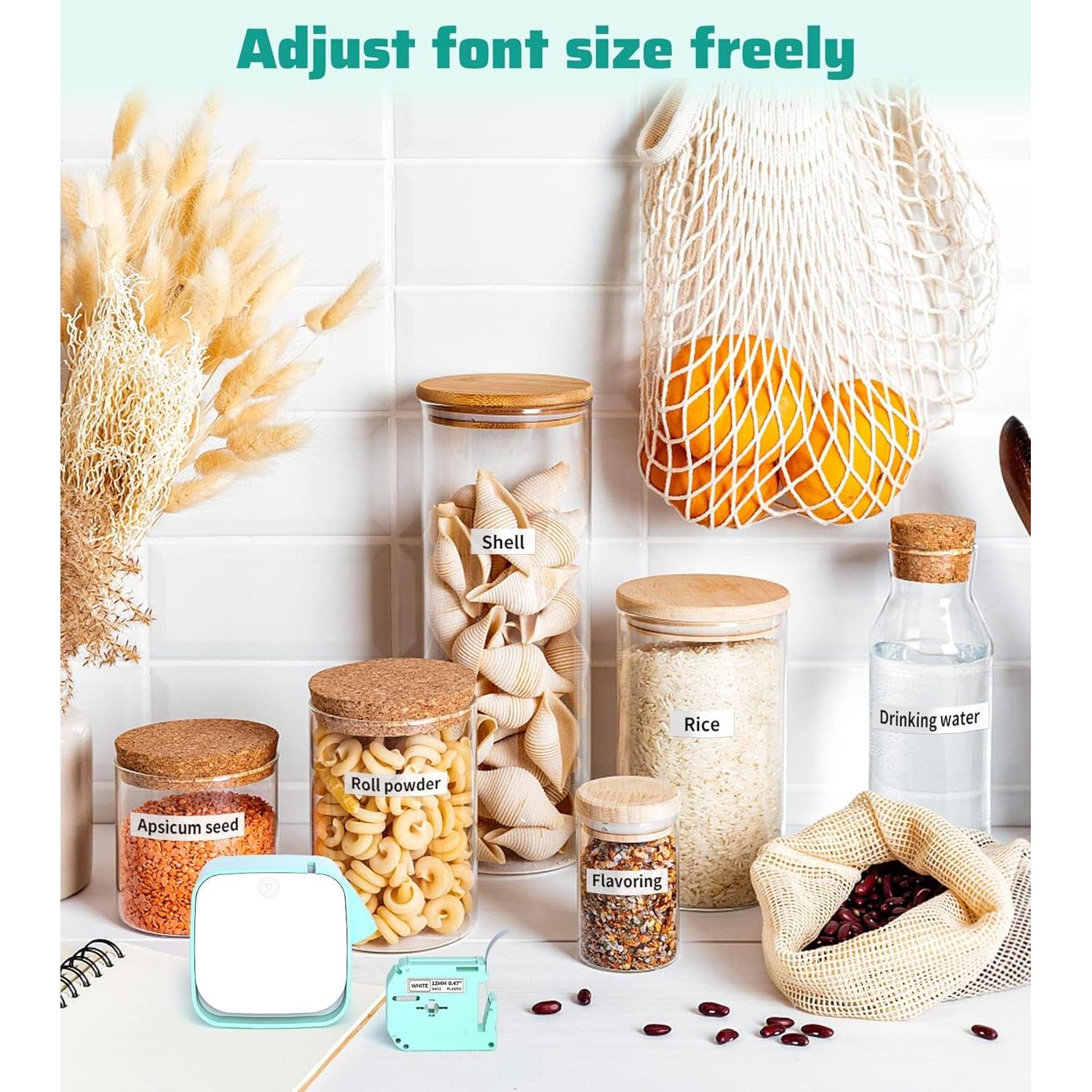 Cinta de Etiqueta Vixic M-K231 12mm Blanca - Paquete de 2