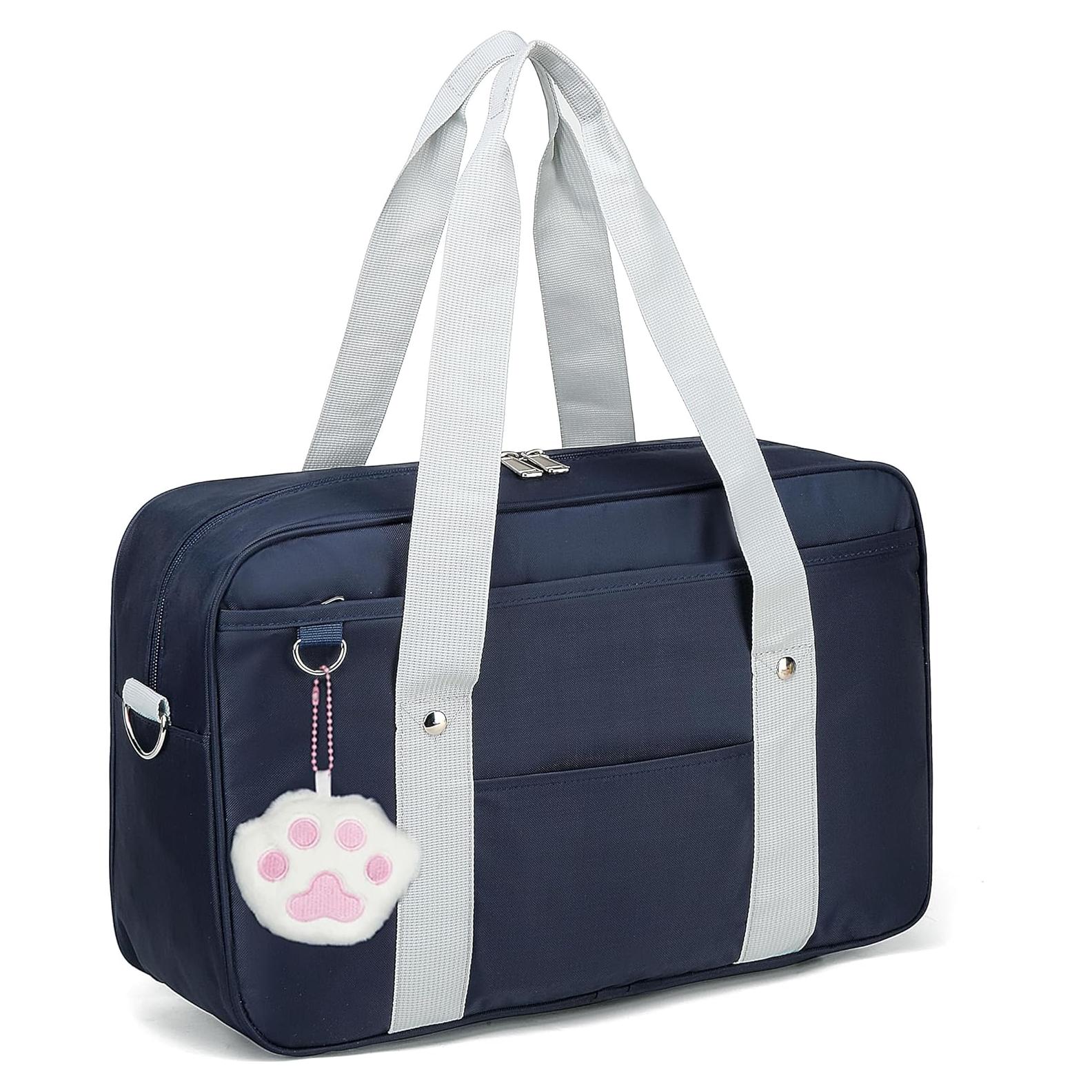 Bolsa de Hombro Escolar Chillpaper Kawaii 40x25x12cm Azul