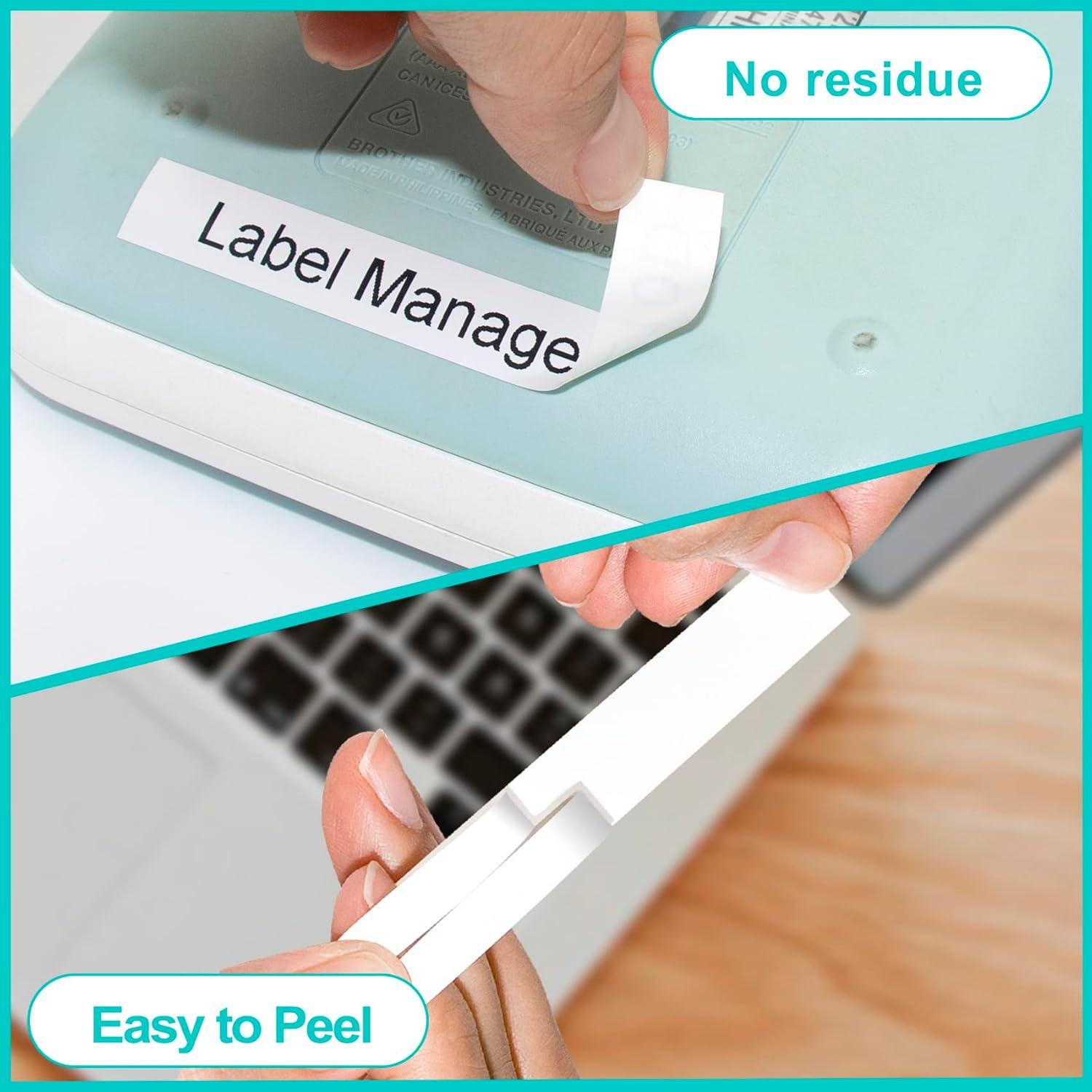 Cintas de Etiqueta 12mm Lonitul TZe para Brother - 4 Colores