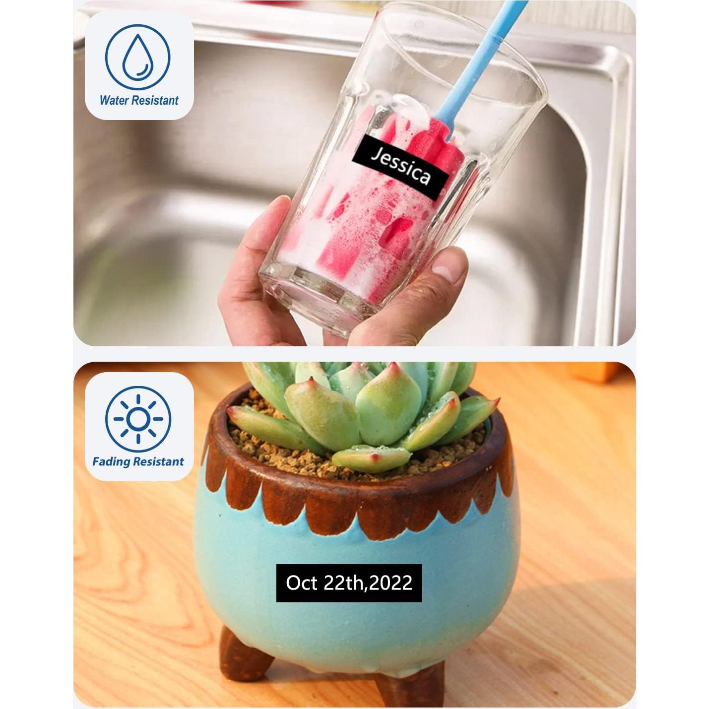 Cinta de Etiquetas Laminada Msudoku TZe-345 18mm Blanca sobre Negra