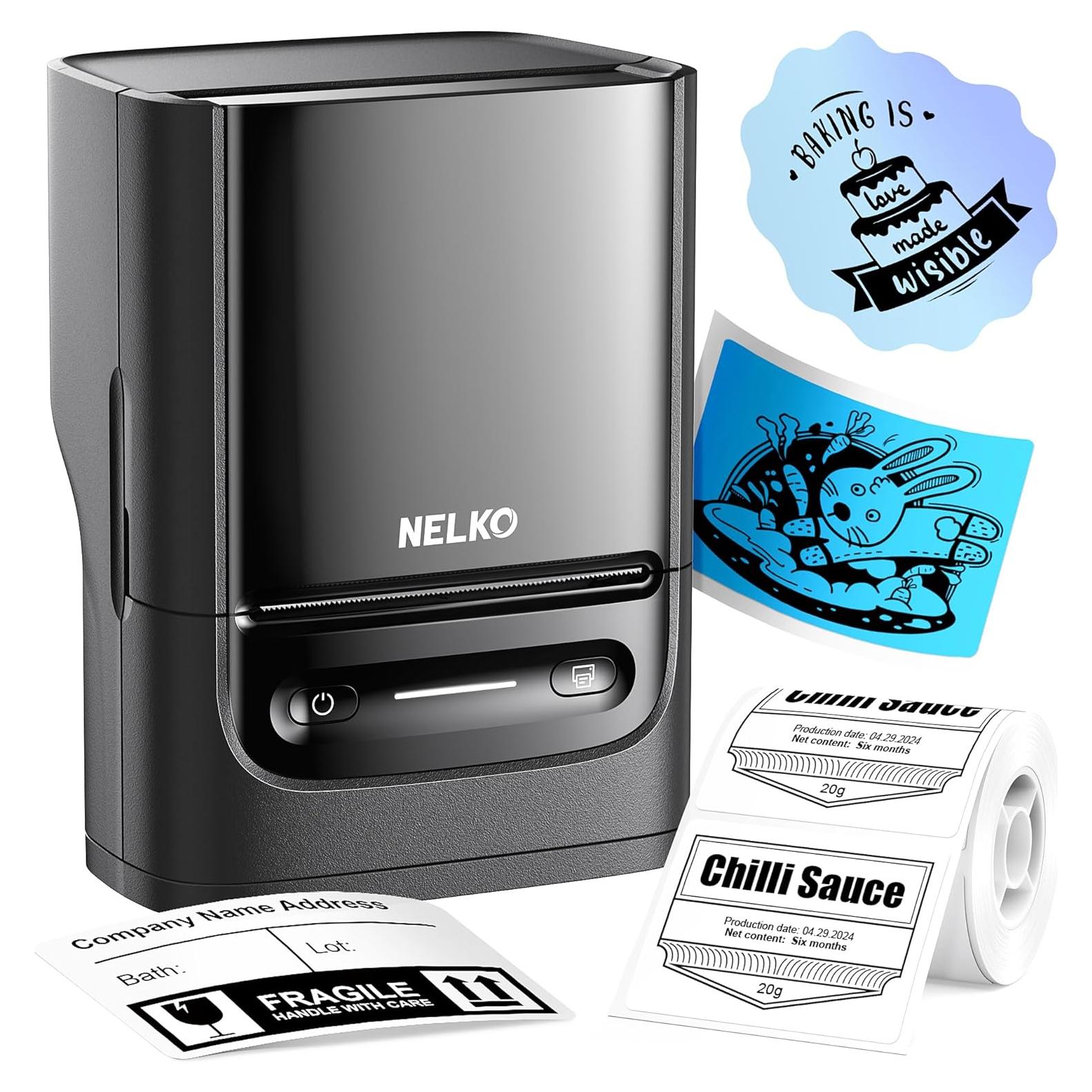 Impresora de Etiquetas Nelko PM220 Bluetooth Portátil 203 DPI