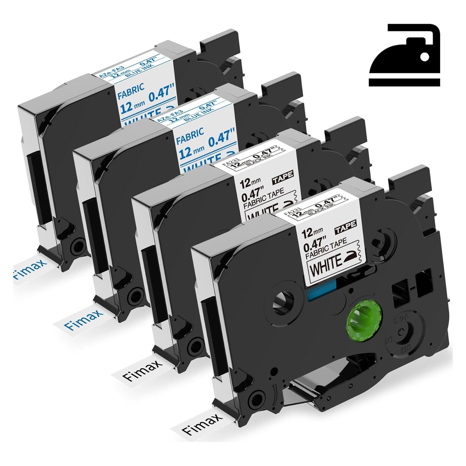 Cintas de Etiquetas de Ropa Fimax TZe-FA3 y TZe-FA231 12mm