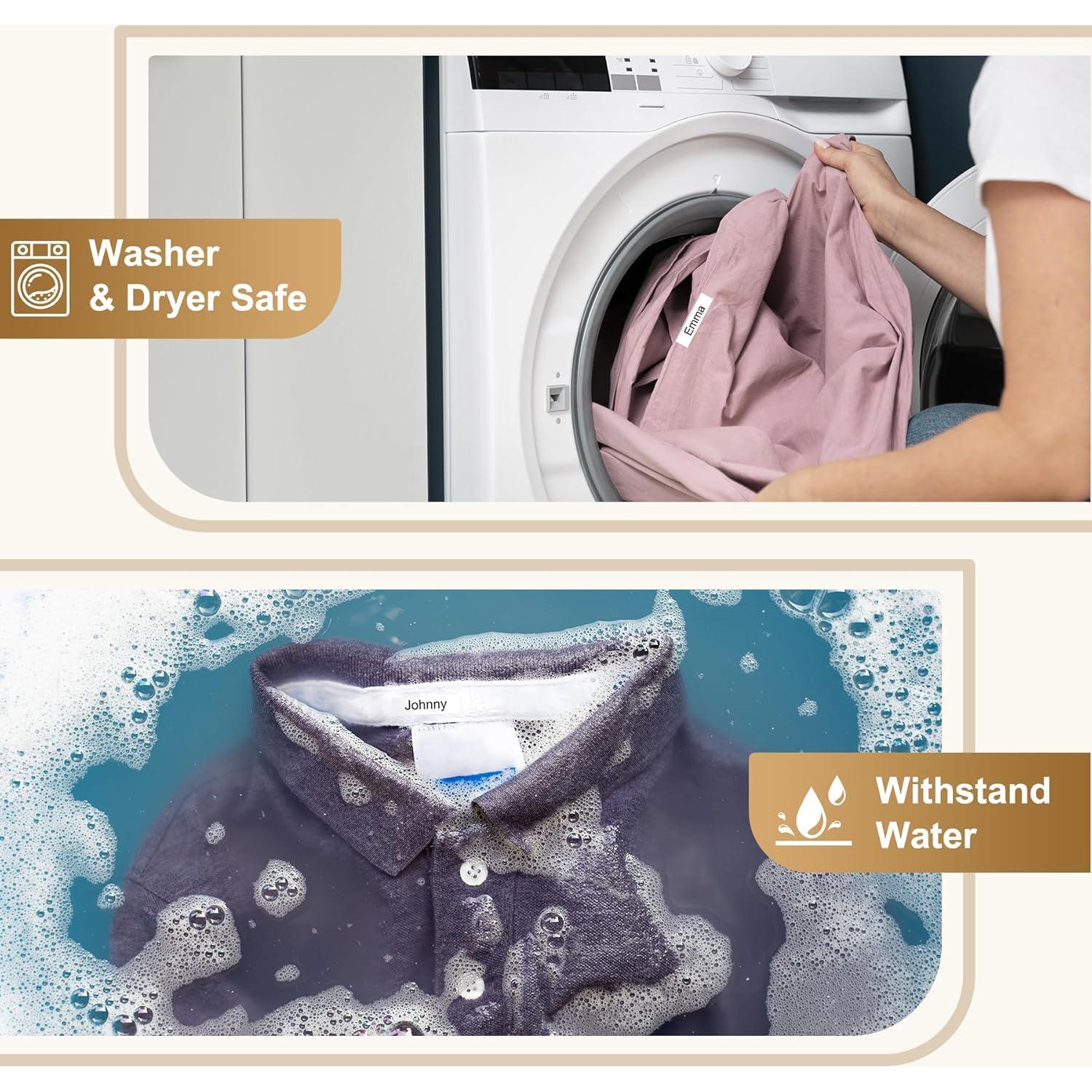 Cintas de Etiquetas de Ropa Fimax TZe-FA3 y TZe-FA231 12mm