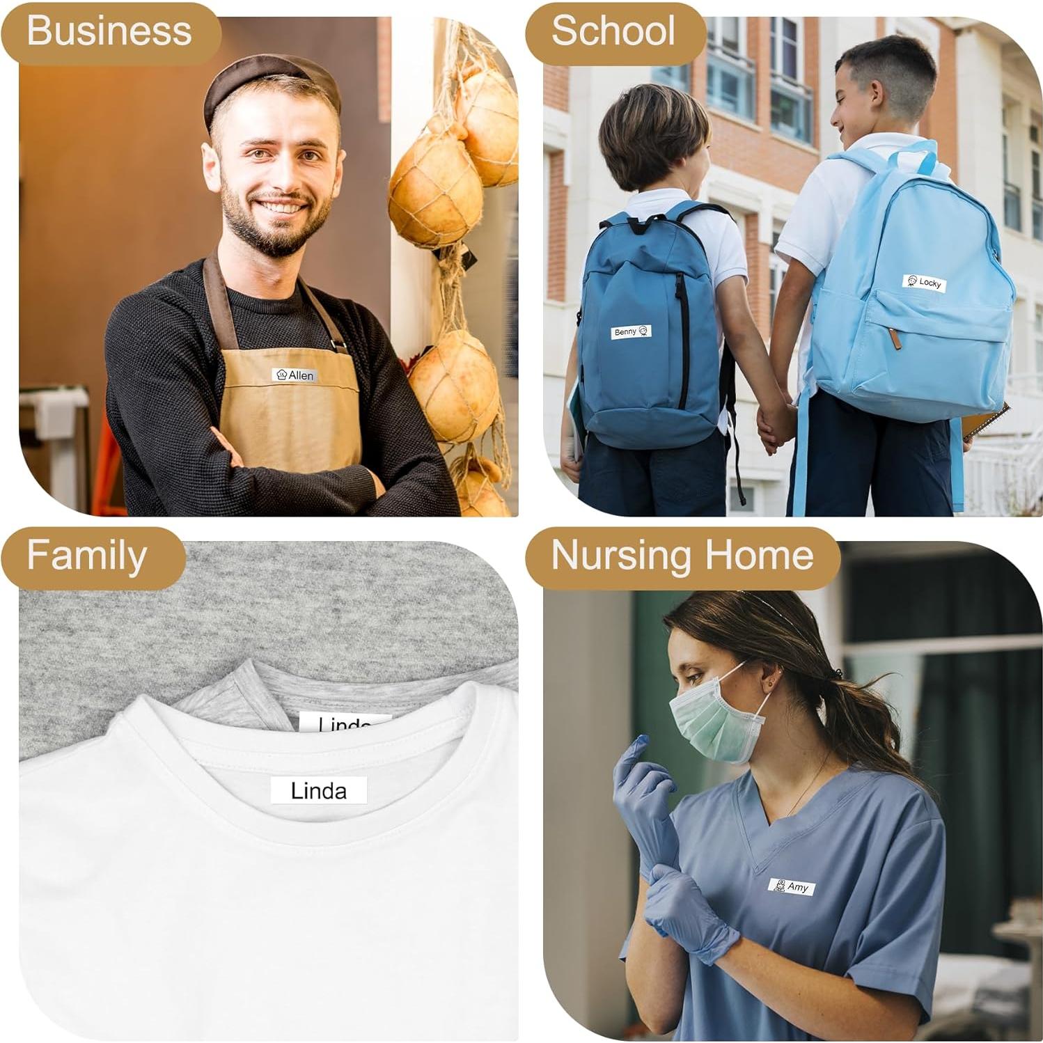 Cintas de Etiquetas de Ropa Fimax TZe-FA3 y TZe-FA231 12mm