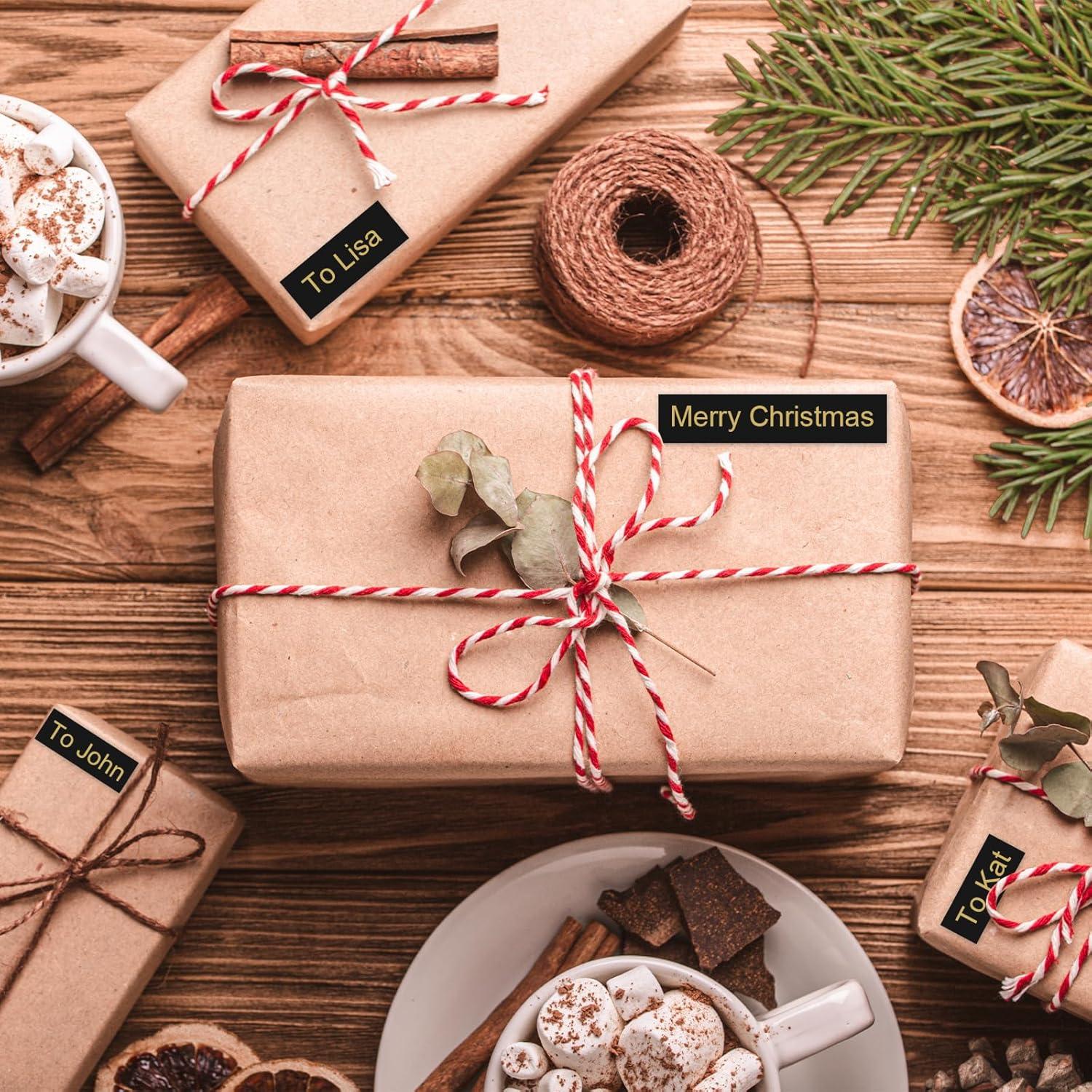 Cinta de Etiquetas Pristar TZe-334 Dorada sobre Negra 12mm - Paquete de 3