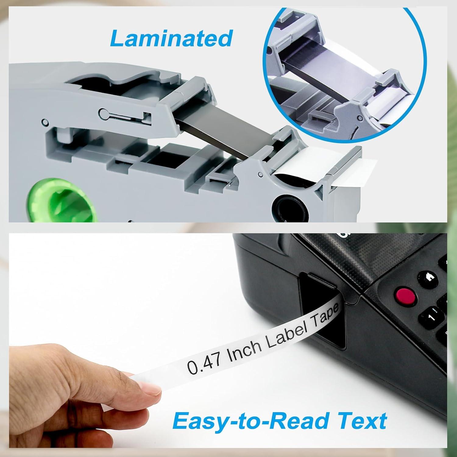 Cinta de Etiquetas Brother TZE 12mm Transparente 4 Colores