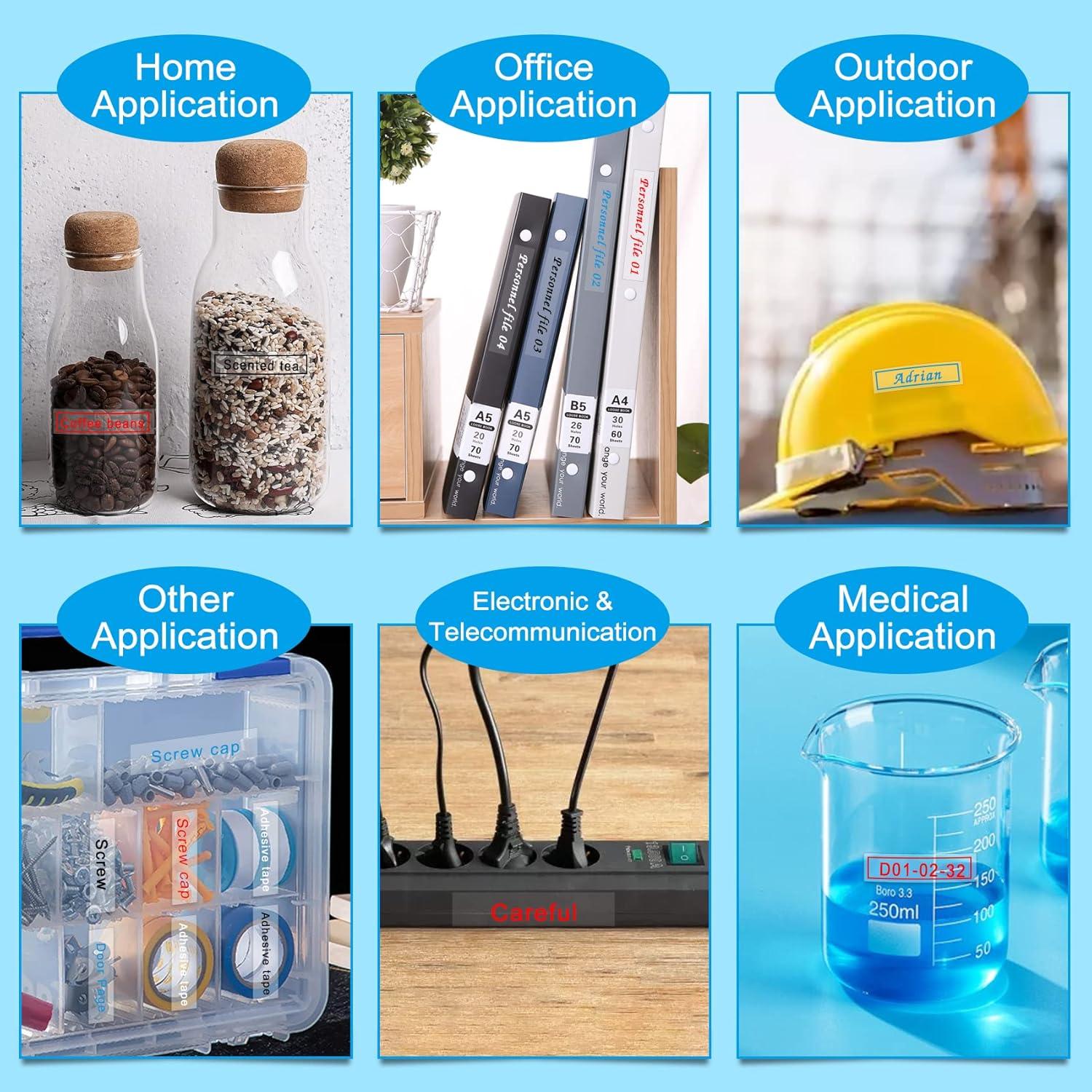 Cinta de Etiquetas Brother TZE 12mm Transparente 4 Colores