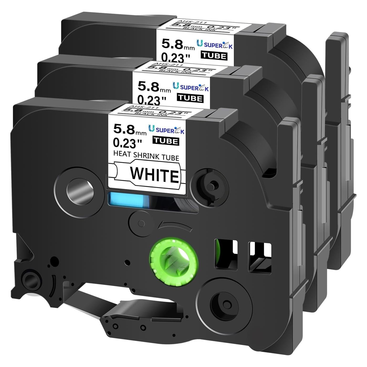 3PK Cinta de Etiquetadora Termocontraíble USUPERINK HSe-211 5.8mm