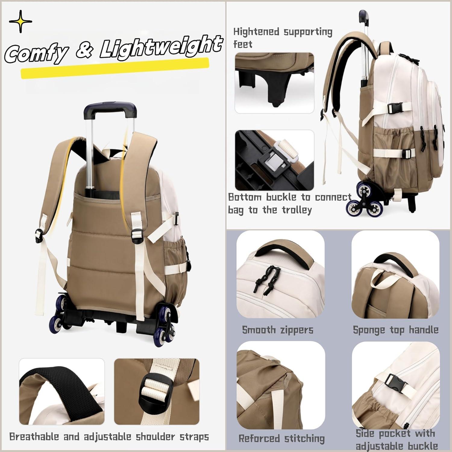 Mochila Rodante para Niños ZS001 Azul 30 Litros