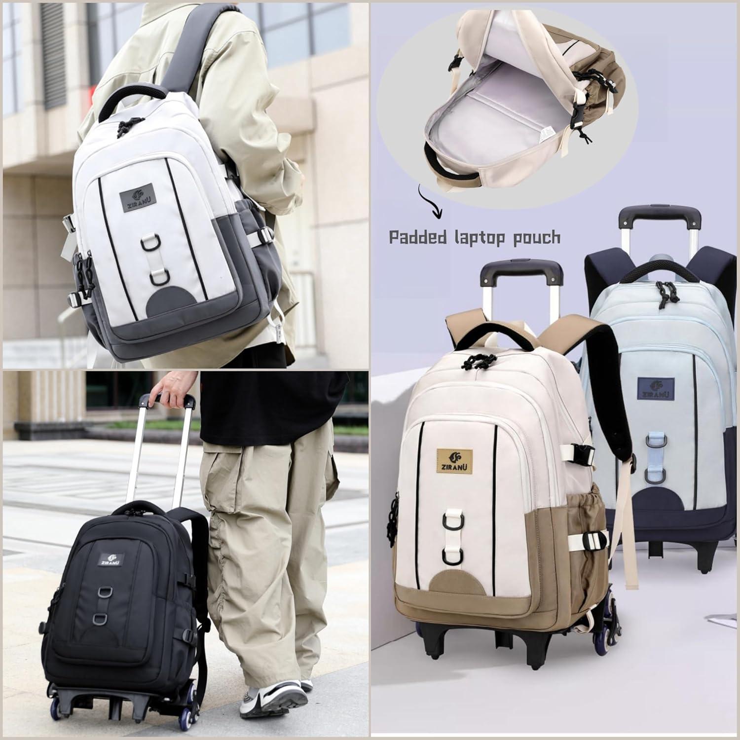 Mochila Rodante para Niños ZS001 Azul 30 Litros