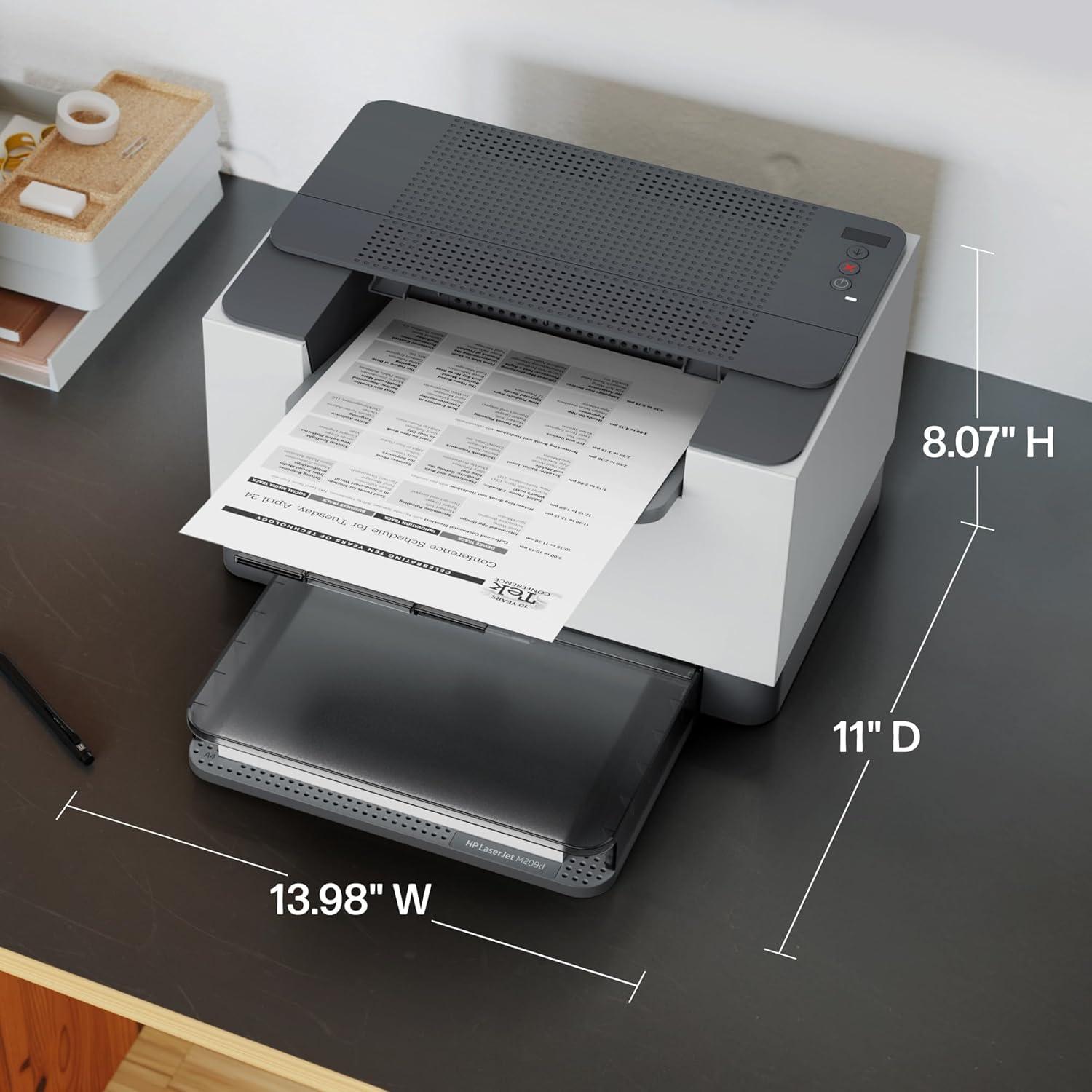 Impresora Láser HP LaserJet M209d, Dúplex Automático, USB