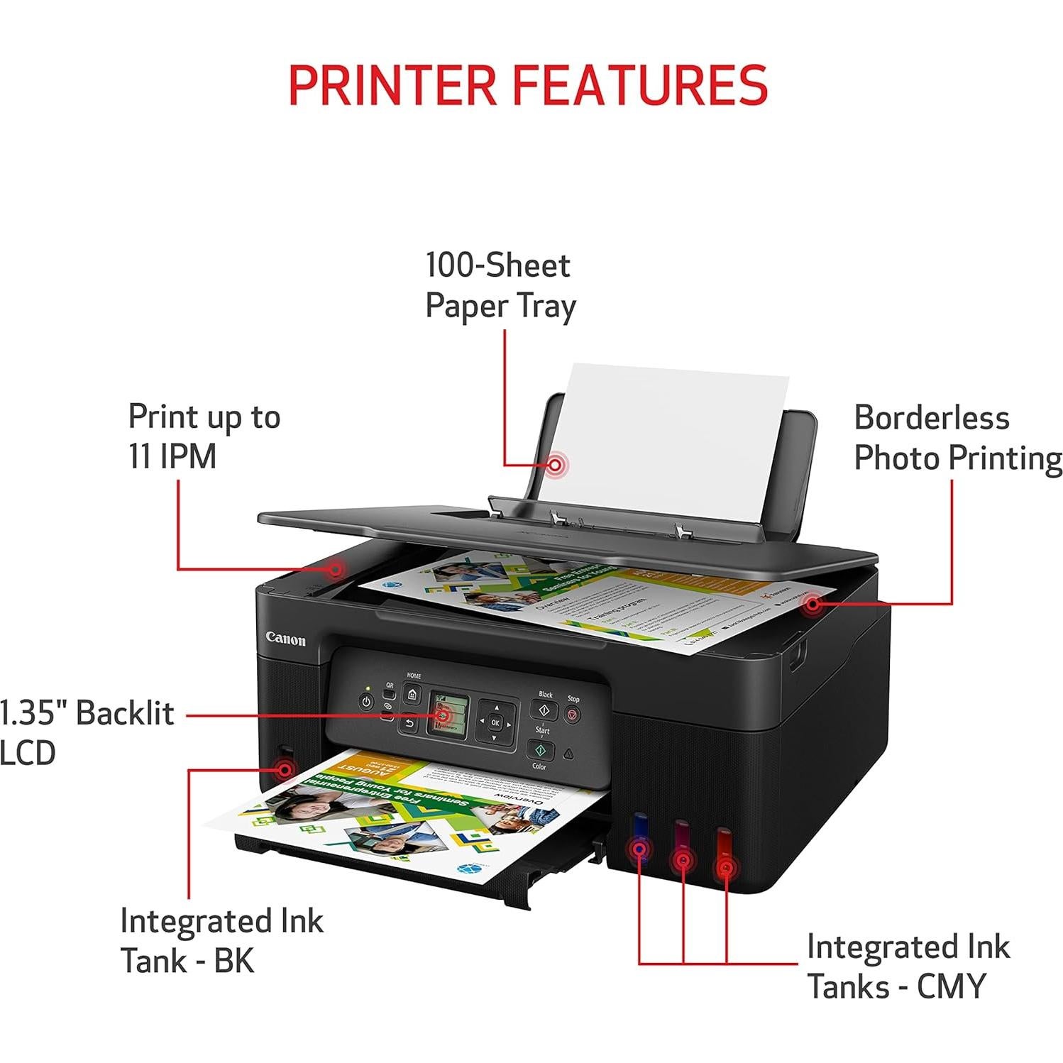 Impresora Multifuncional Inalámbrica Canon PIXMA G3270