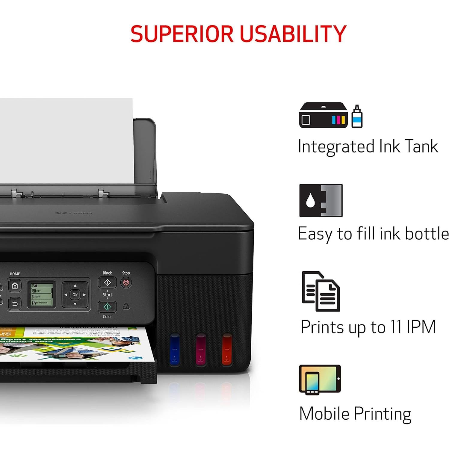 Impresora Multifuncional Inalámbrica Canon PIXMA G3270