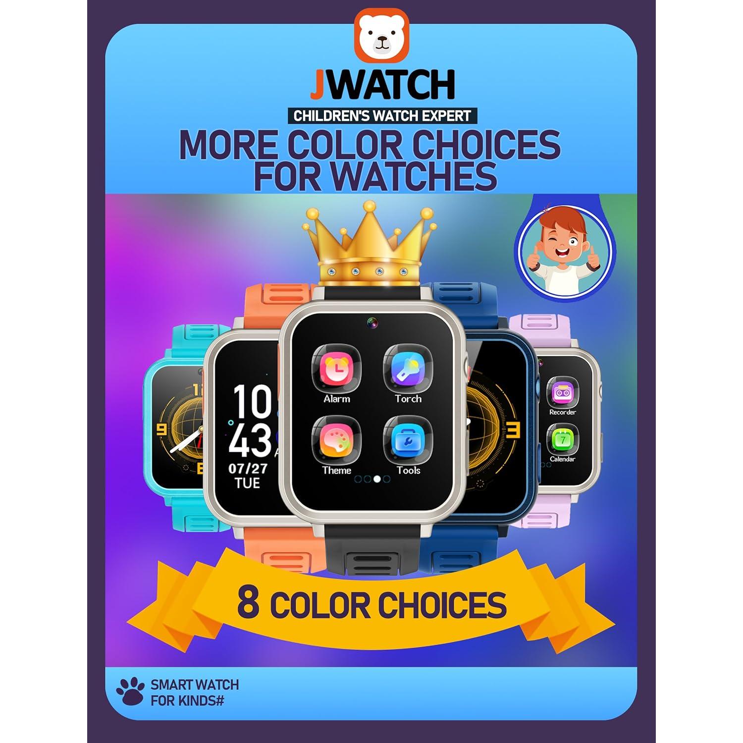 Reloj Inteligente Jwatch para Niños 6-12 con Cámara y Música