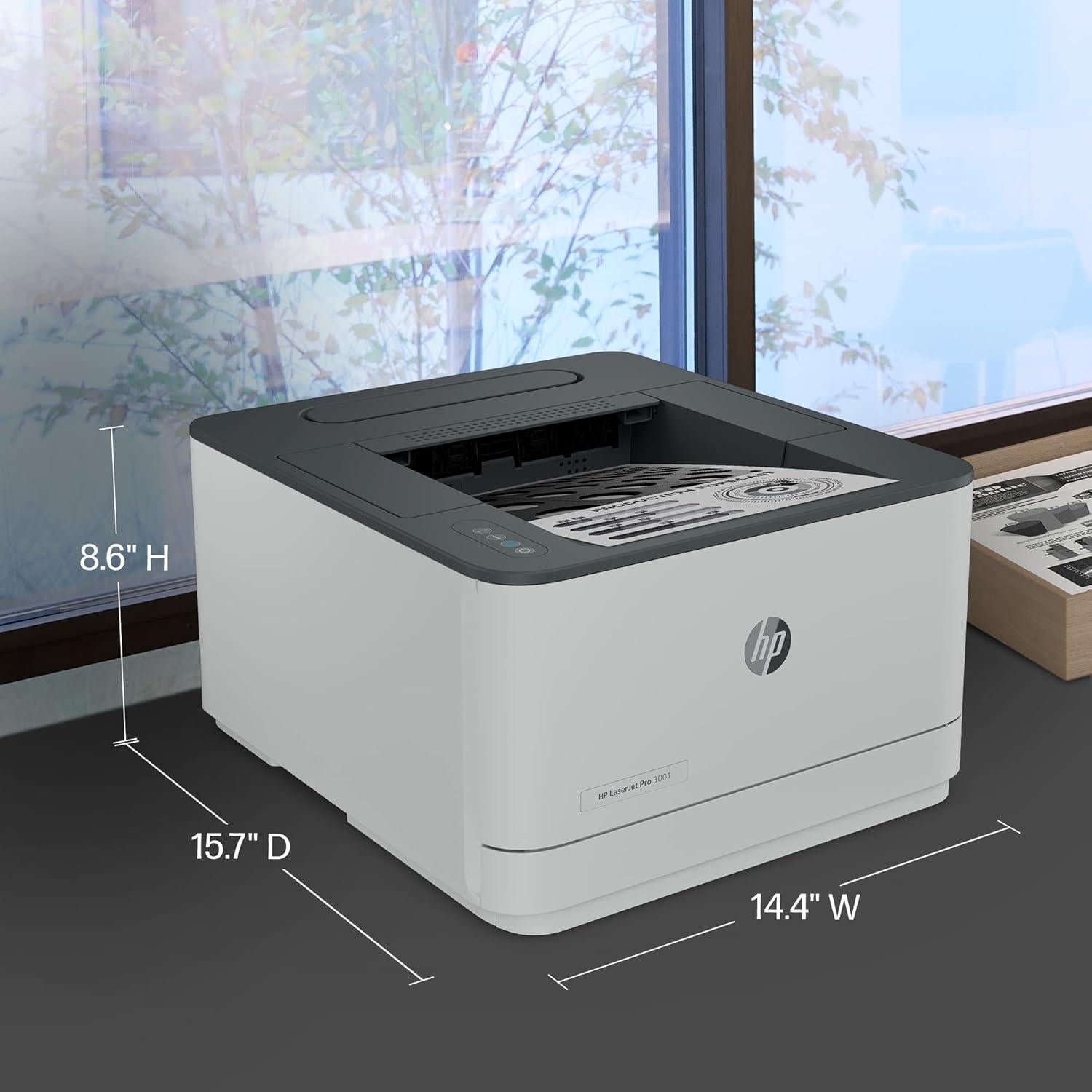 Impresora HP LaserJet Pro 3001dw Inalámbrica A4 35ppm