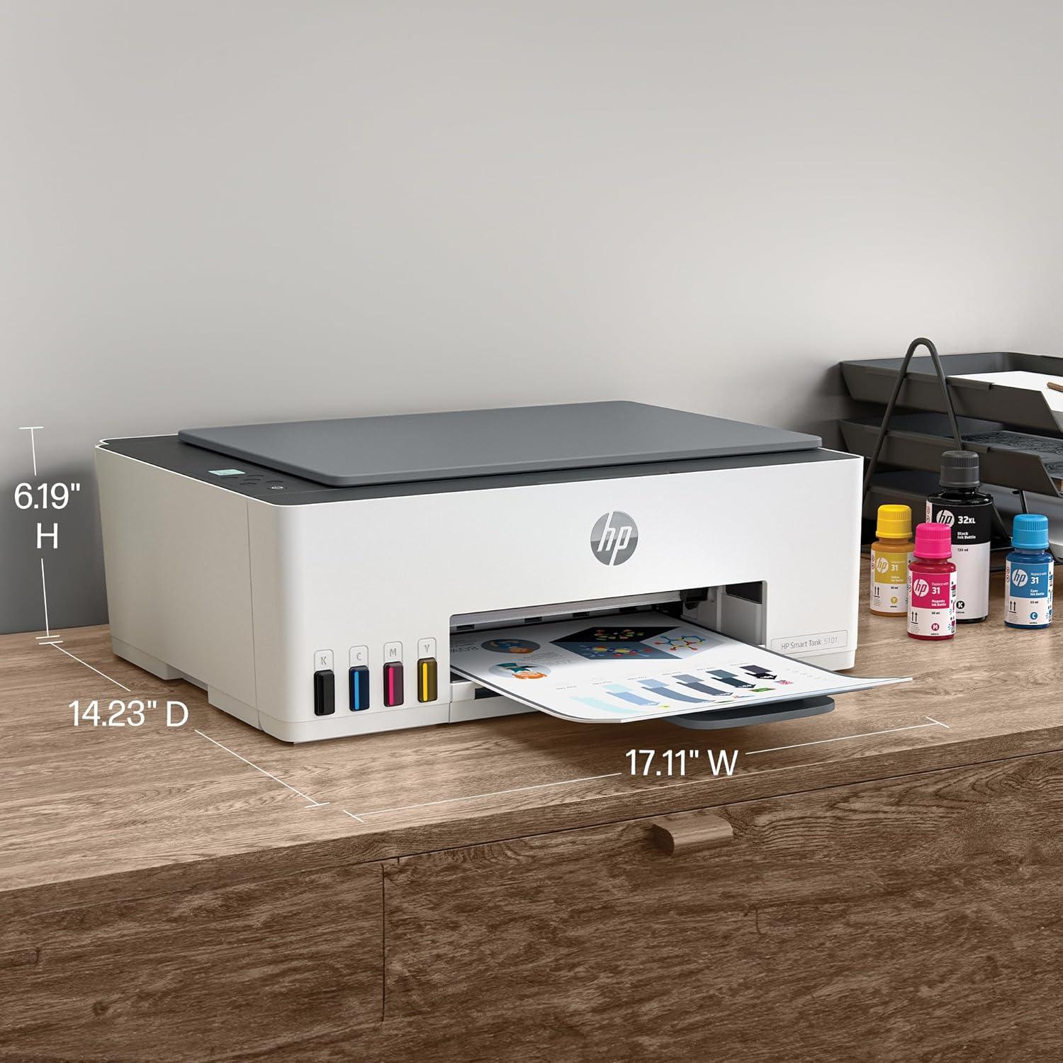 Impresora HP Smart Tank 5101 Inalámbrica Todo-en-Uno