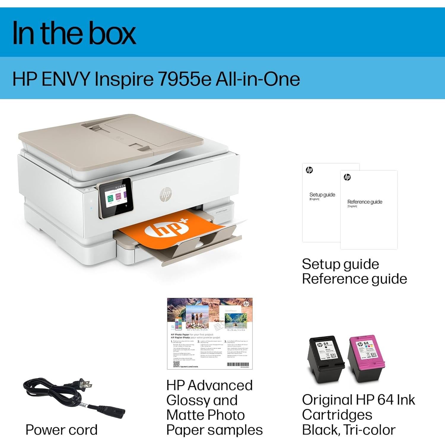 Impresora Multifuncional Inalámbrica HP ENVY Inspire 7955e
