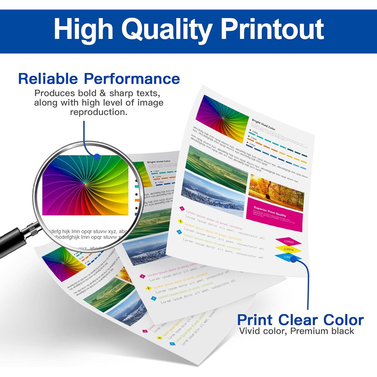 LC203XL Ink Cartridges Replacement for Brother LC203 LC201 XL LC201XL Ink Work with Brother MFC-J480DW MFC-J880DW MFC-J4420DW MFC-J680DW MFC-J885DW Inkjet Printer (2 Black 1 Cyan 1 Magenta 1 Yellow)