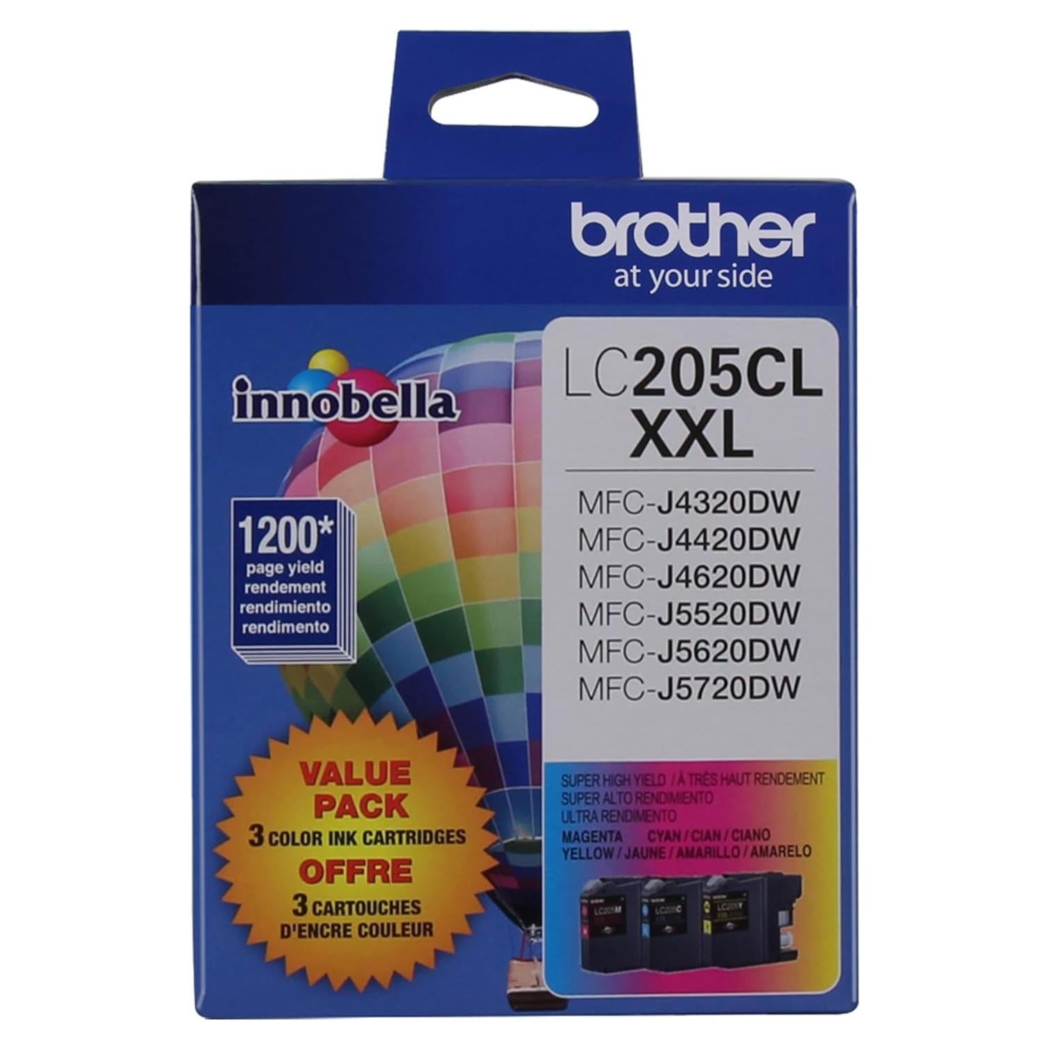 Cartucho de Tinta Color Brother LC2053PKS - Paquete 3 Piezas