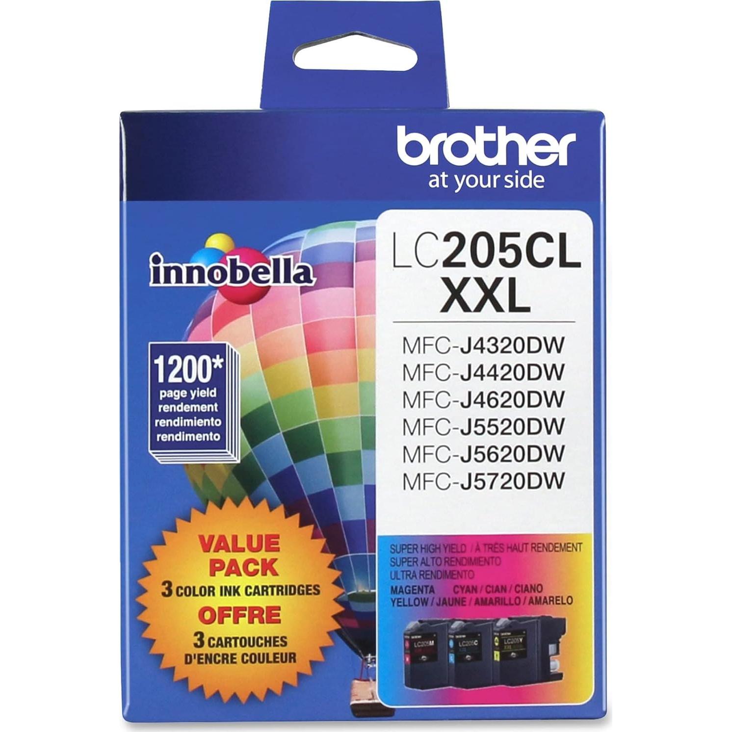 Cartucho de Tinta Color Brother LC2053PKS - Paquete 3 Piezas
