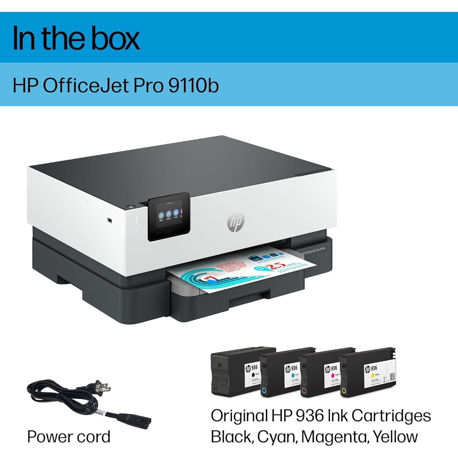 Impresora Inyección de Tinta Color Inalámbrica HP OfficeJet Pro 9110b