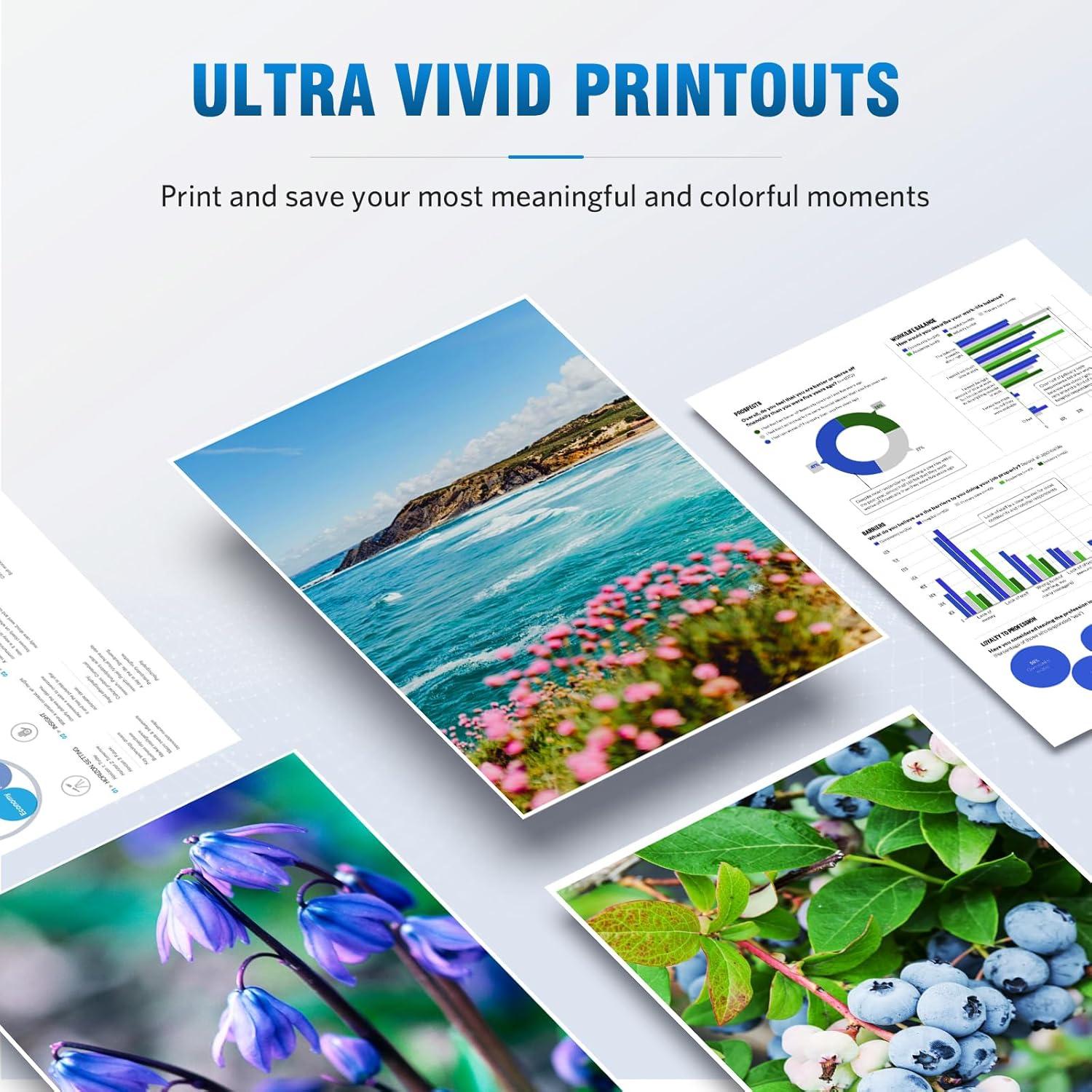 Cartuchos de tinta LC401XL ALLWORK para Brother MFC-J1010DW - 4 unidades