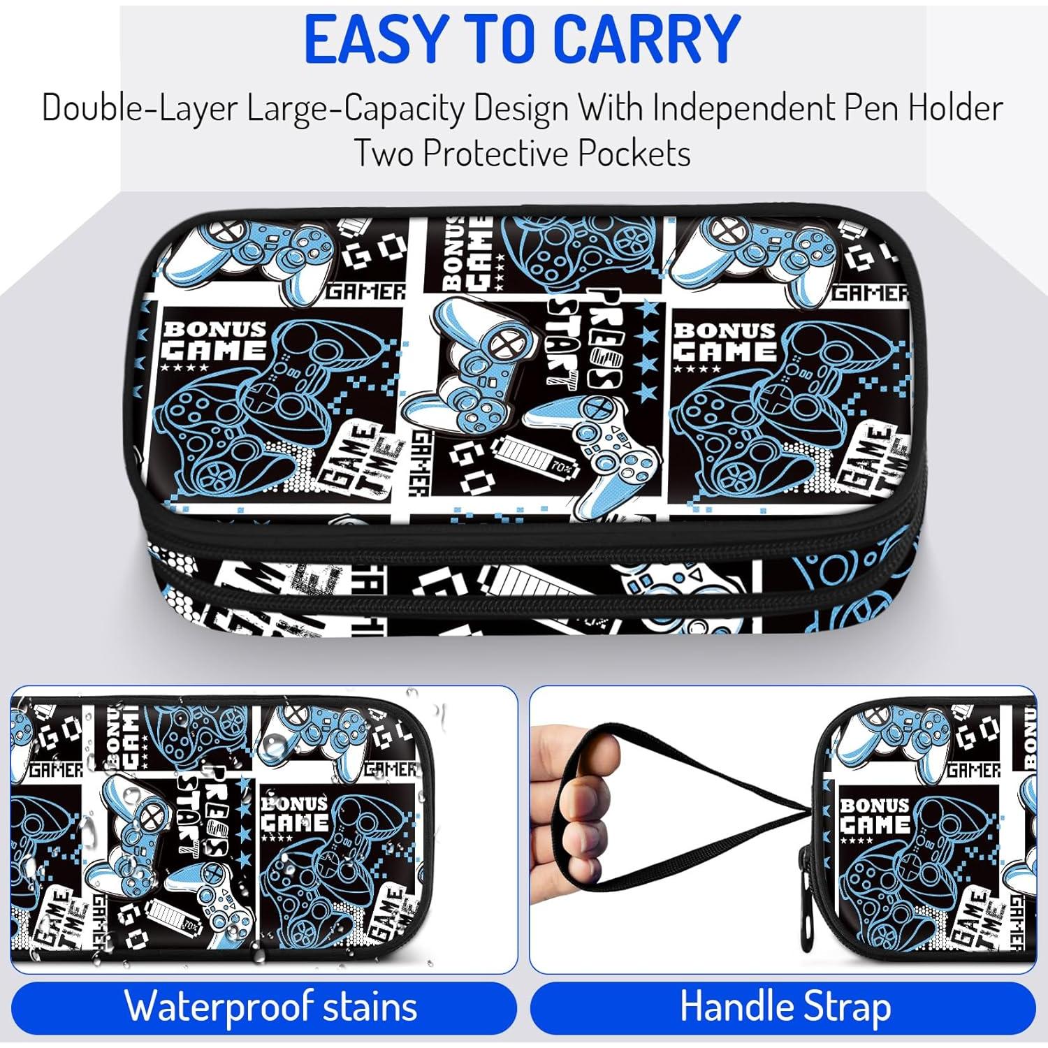 Estuche Grande para Niños Fitvc YTXBS-017 Diseño Gamer