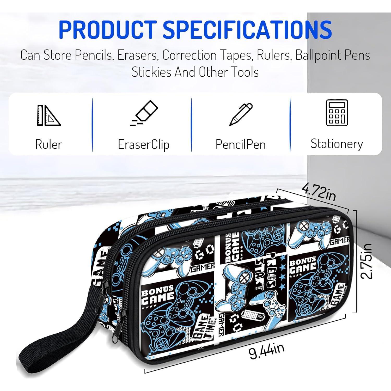 Estuche Grande para Niños Fitvc YTXBS-017 Diseño Gamer