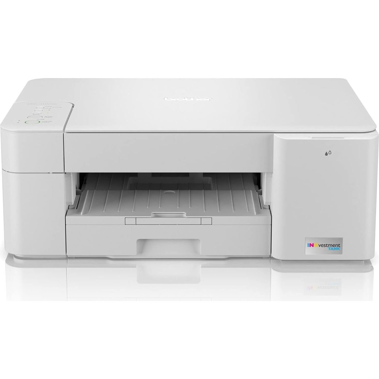 Brother MFC-J1205W INKvestment Tank Wireless Multi-Function Color Inkjet Printer with Up to 1-Year in Box,White LC4043PKS 3 Pack of Standard Yield Cyan, Magenta and Yellow Ink Cartridges