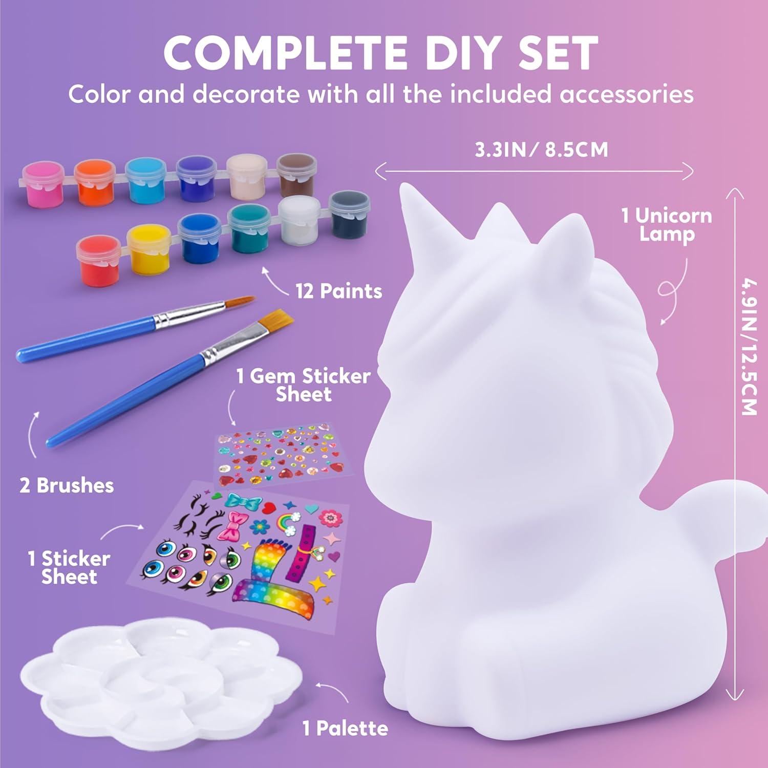 Klever Kits Lámpara Unicornio DIY - Kit de Pintura Creativa