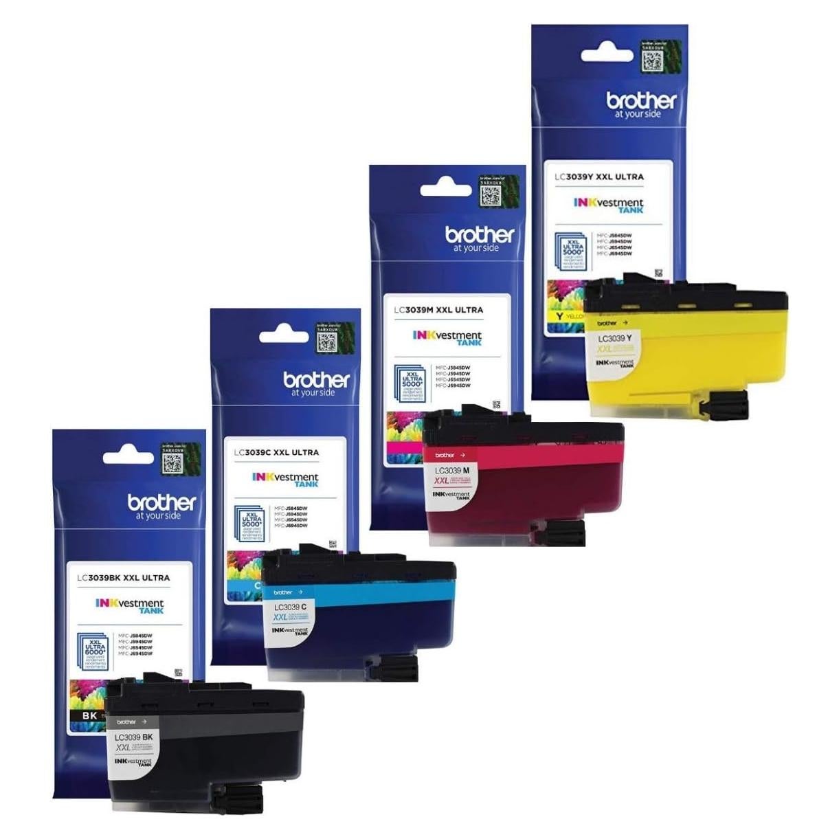 Cartuchos de Tinta Brother LC3039 Ultra Alta Capacidad Negro/Cian/Magenta/Amarillo