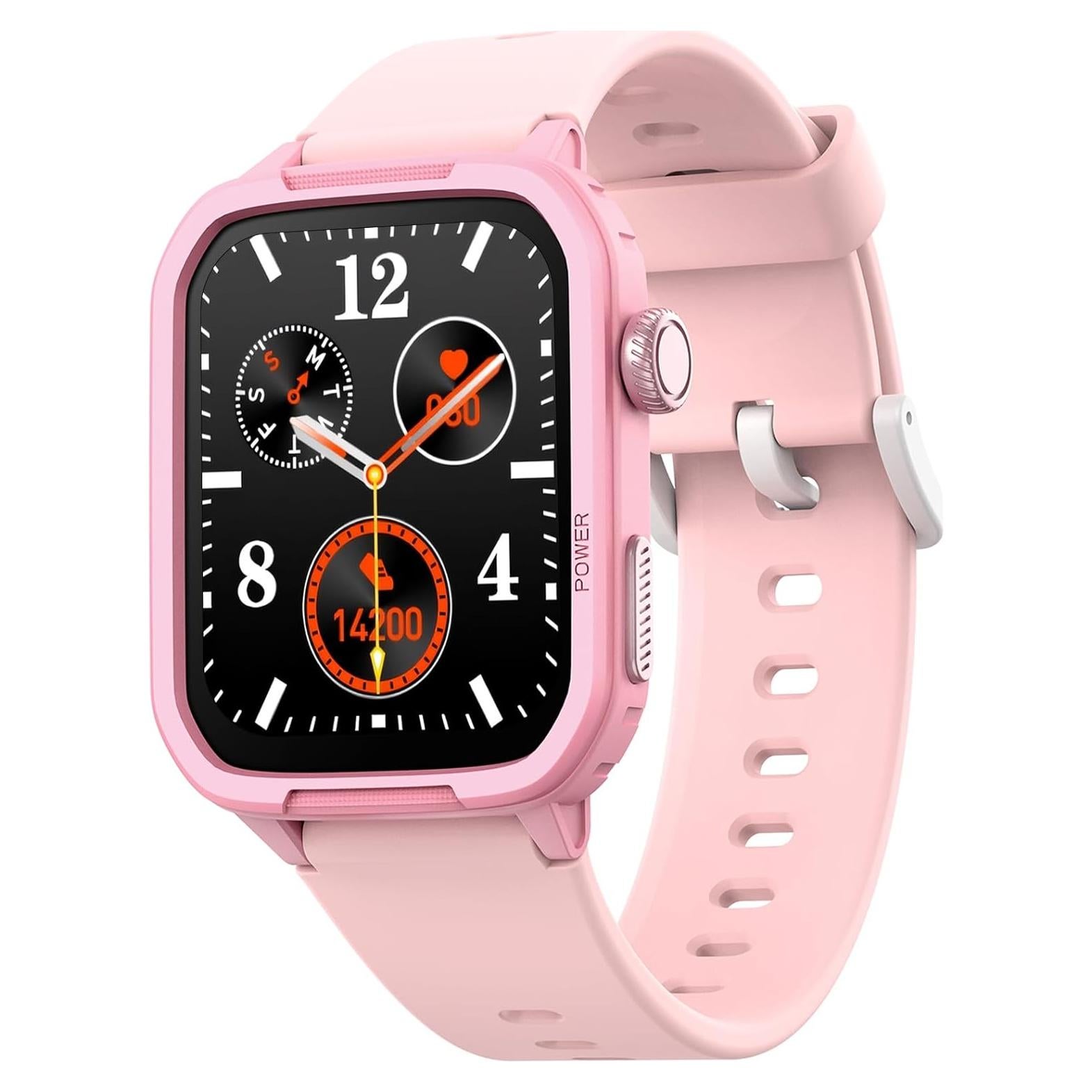 Reloj Inteligente SUPUKU H96 para Niños Rosa con Fitness