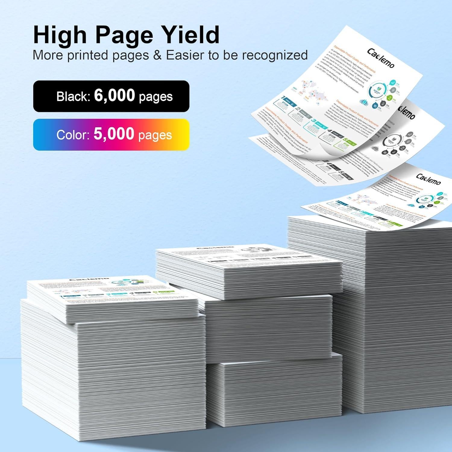 LC406XL Ink Cartridges for Brother Printer for LC406XL LC406 LC 406XL for Brother LC406 Ink Cartridges Compatible with MFC-J4335DW,MFC-J5855DW,MFC-J4535DW,MFC-J6555DW Printer (4 Pack)