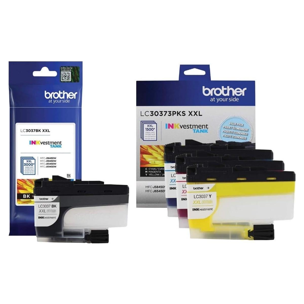 Cartuchos de Tinta Brother LC3037 Negro/Cian/Magenta/Amarillo
