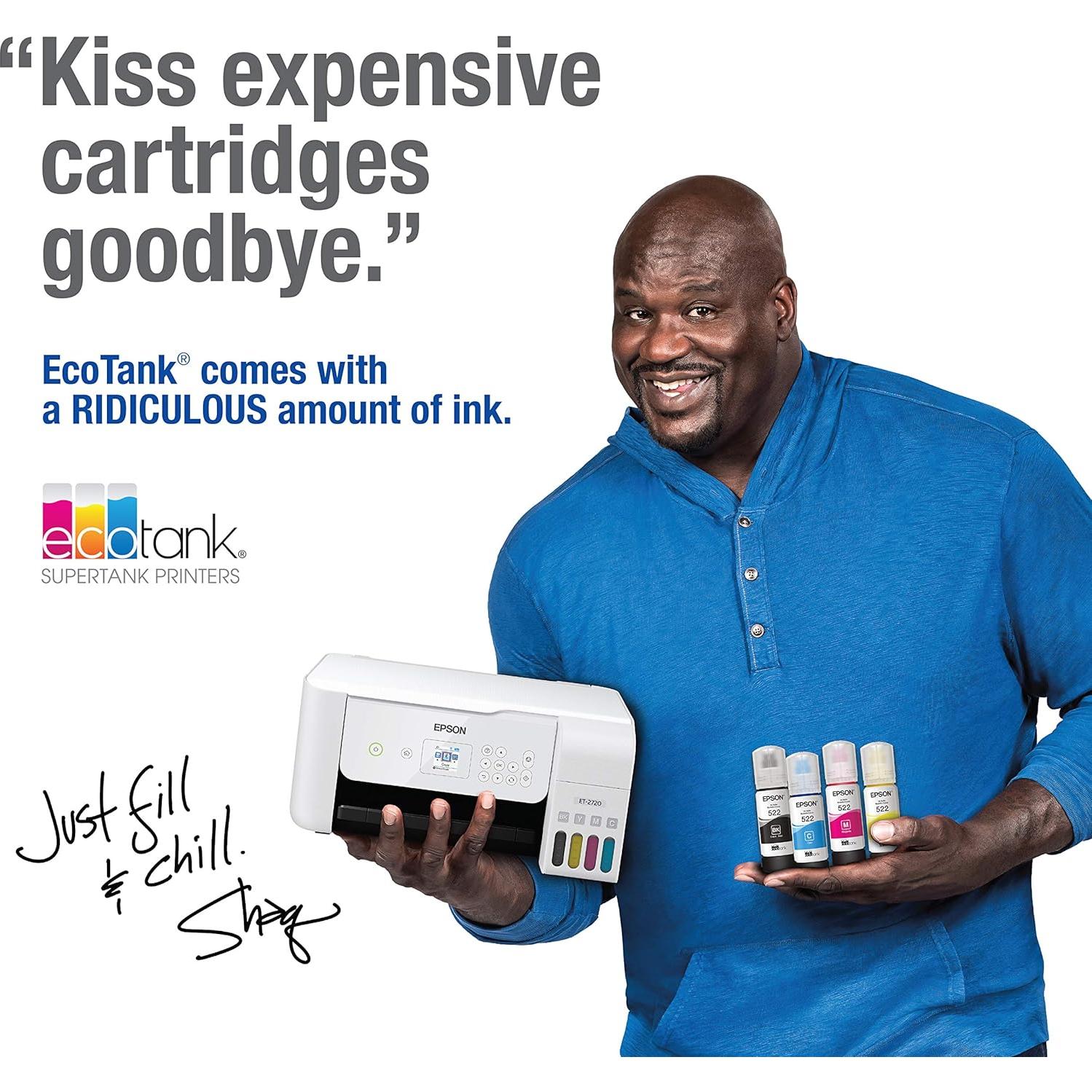 Impresora Multifuncional Epson EcoTank ET-2720 Inalámbrica Blanca