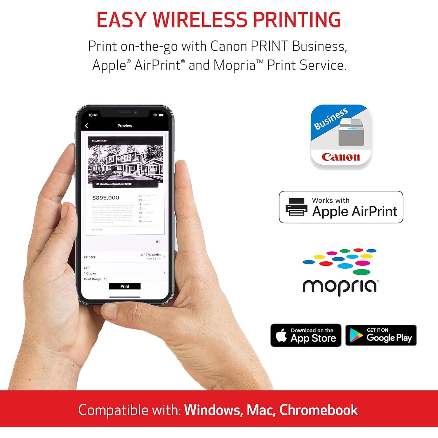 imageCLASS MF275dw - Monochrome, Duplex Wireless Laser Printer, All-In-One With Scanner, Copier, Fax, Mobile Ready, 30 PPM, Black