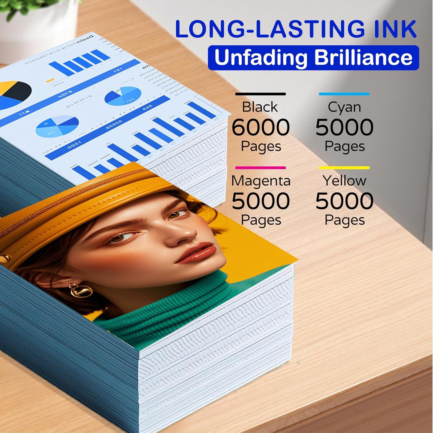 Cartuchos de Tinta Negra Mulakn LC406XL para Brother - 4PK