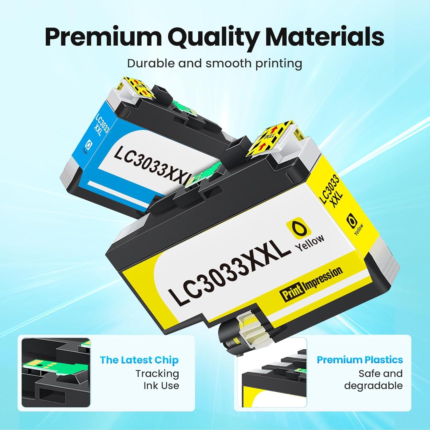 Cartuchos de tinta compatibles Brother LC3033 5-Pack PrintImpression