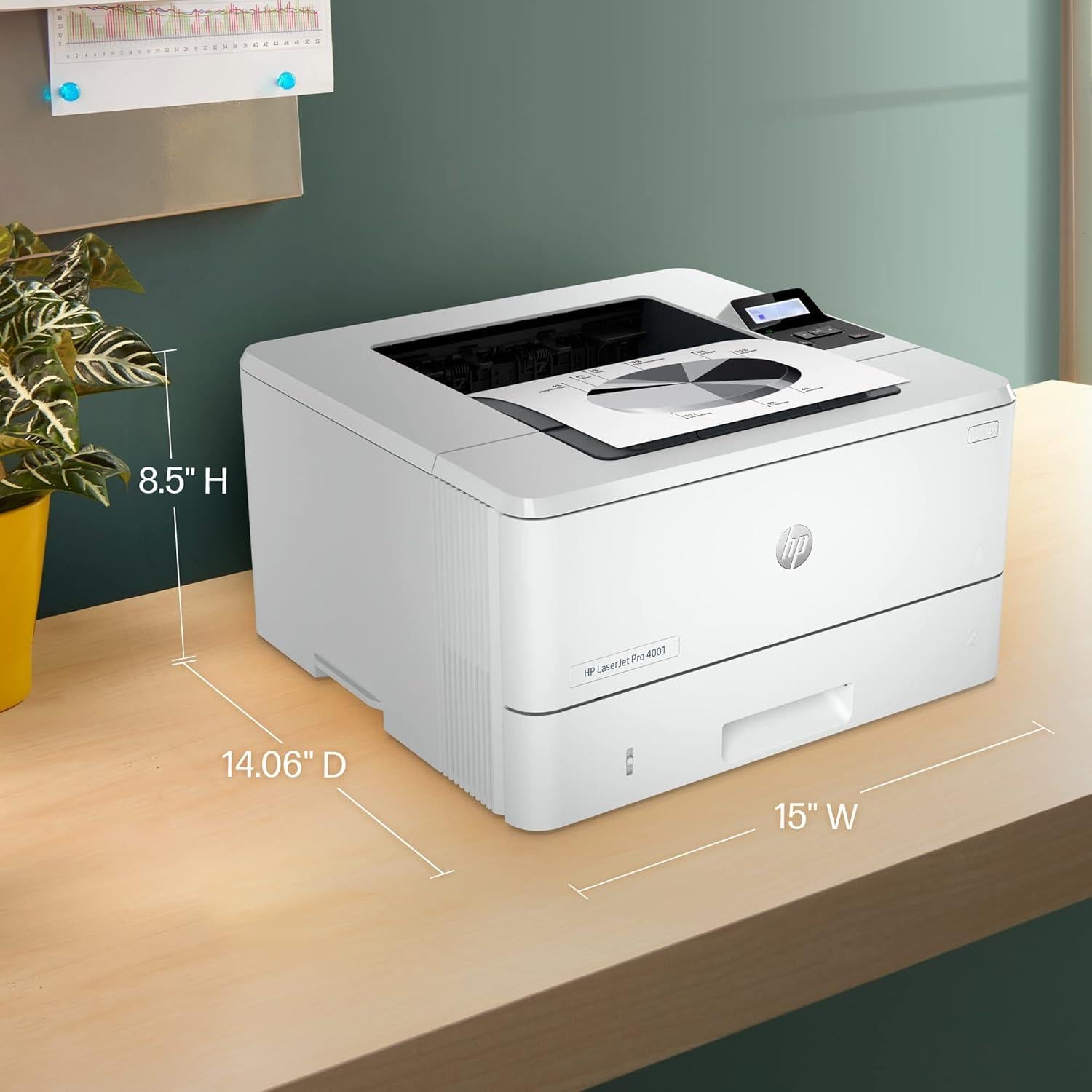 Impresora HP LaserJet Pro 4001n A4 B/N 42 ppm USB Ethernet