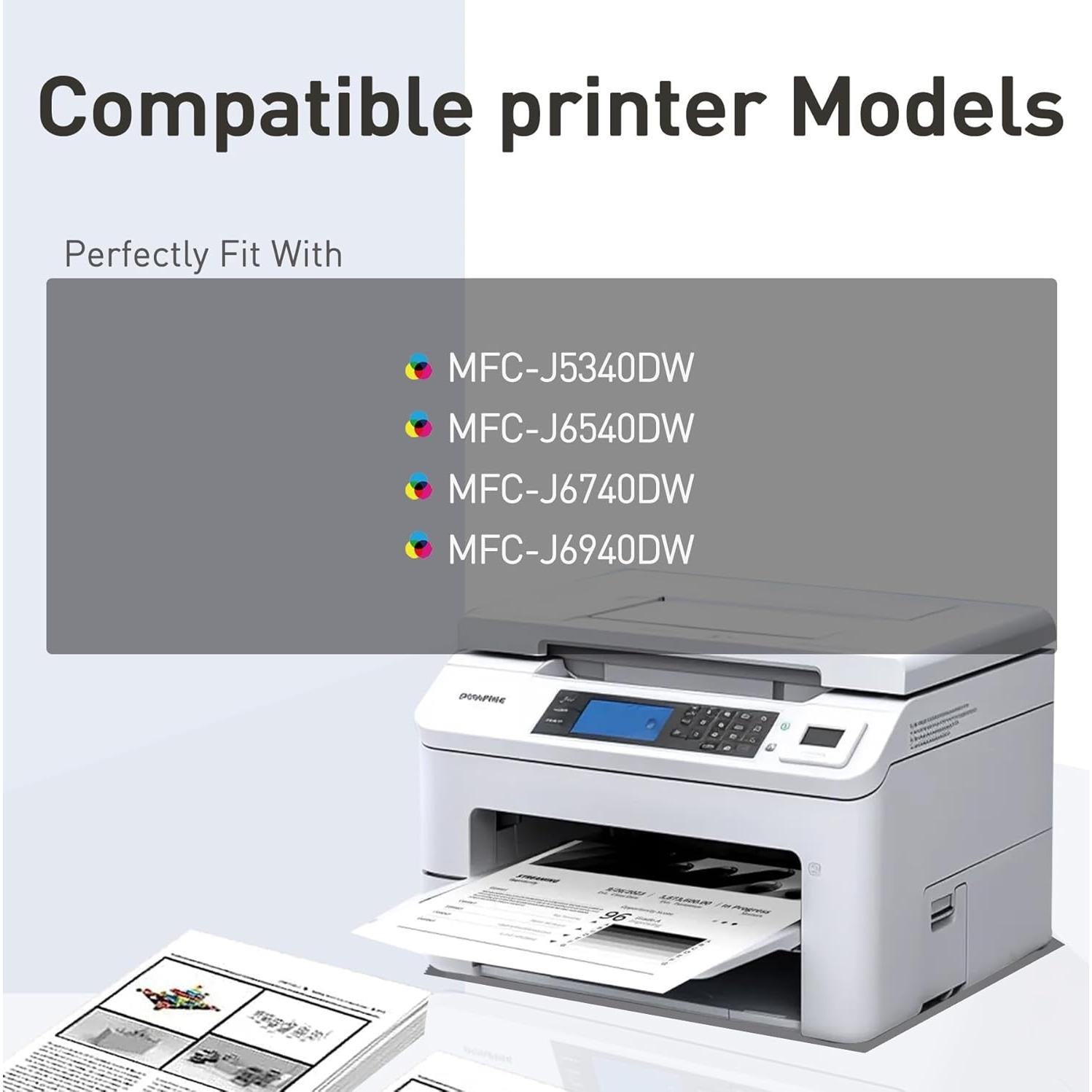 Cartucho de Tinta Compatible MEGOFFICE LC402XL 4-Pack KCMY