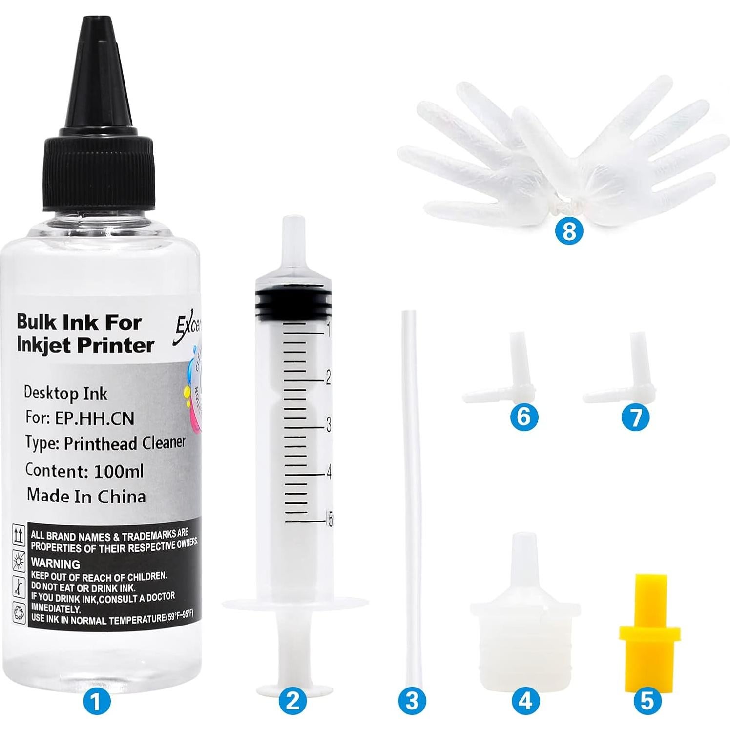 Kit de Limpieza de Cabezal de Impresora EXCERCUS 200ml