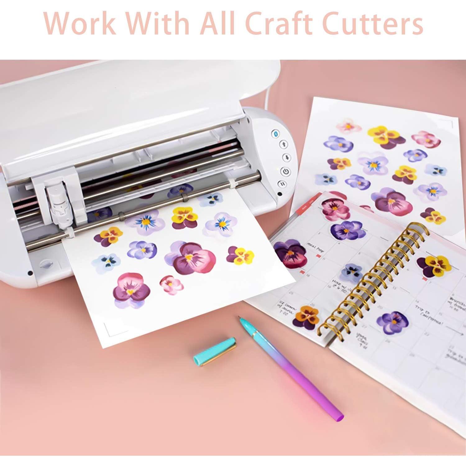 Papel de Calcomanías de Vinilo Imprimible QYH - 50 Hojas Mate