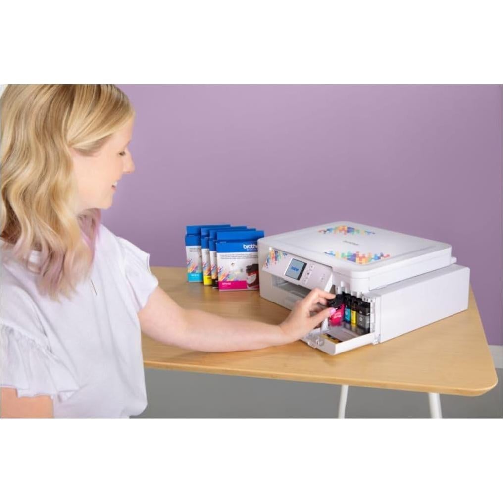 Sublimation Printer, 4-Color Sublimation Ink Cartridges and 100 Sheets Sublimation Paper