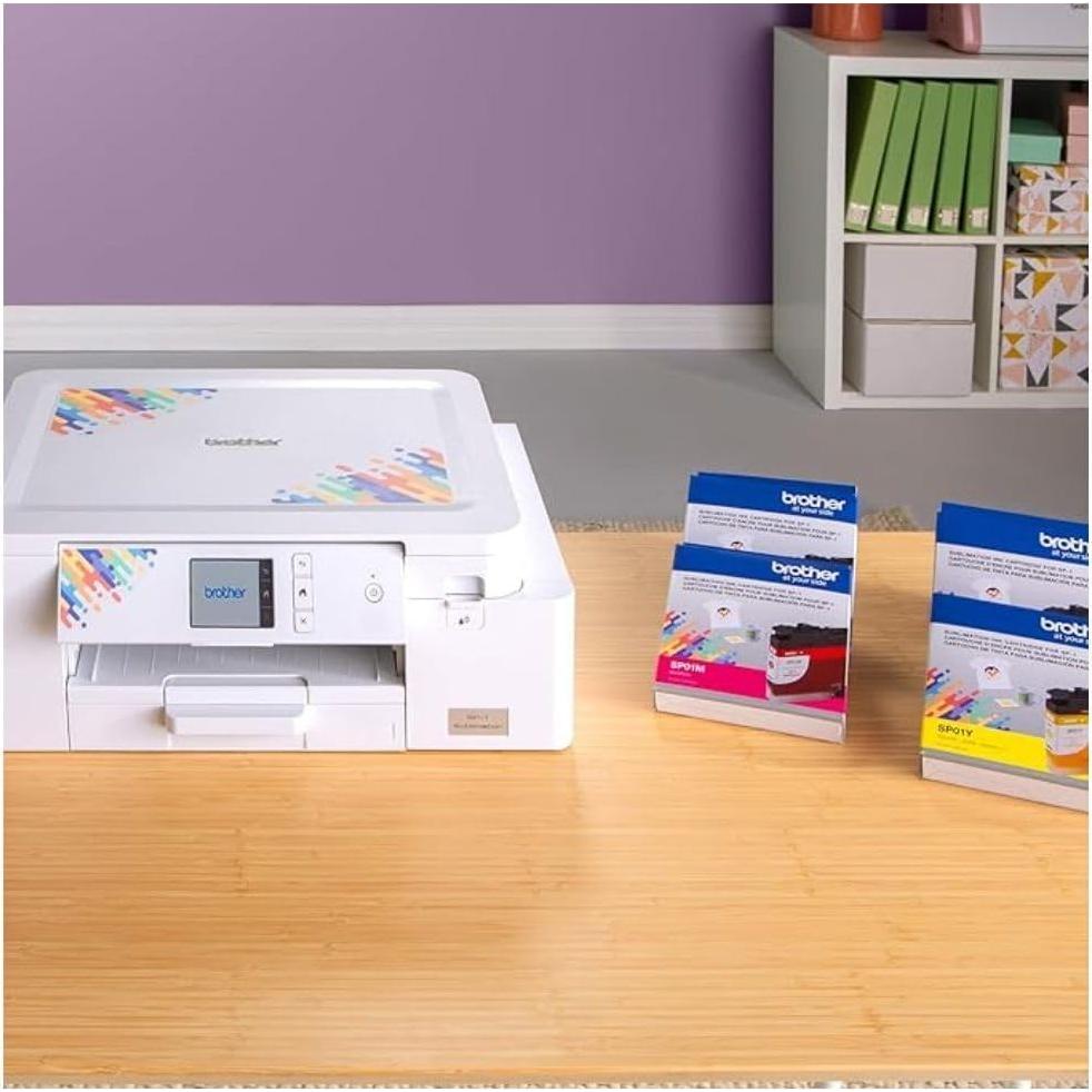 Sublimation Printer, 4-Color Sublimation Ink Cartridges and 100 Sheets Sublimation Paper