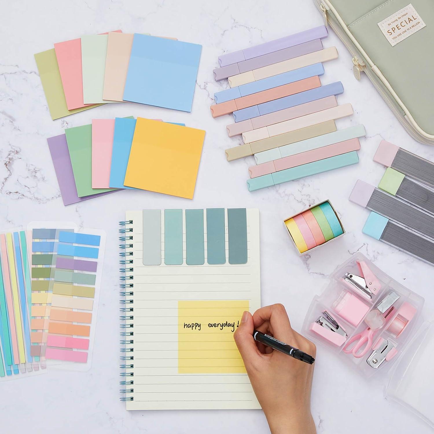 Set de Papelería Sinload 60 Piezas Estuche Verde Claro