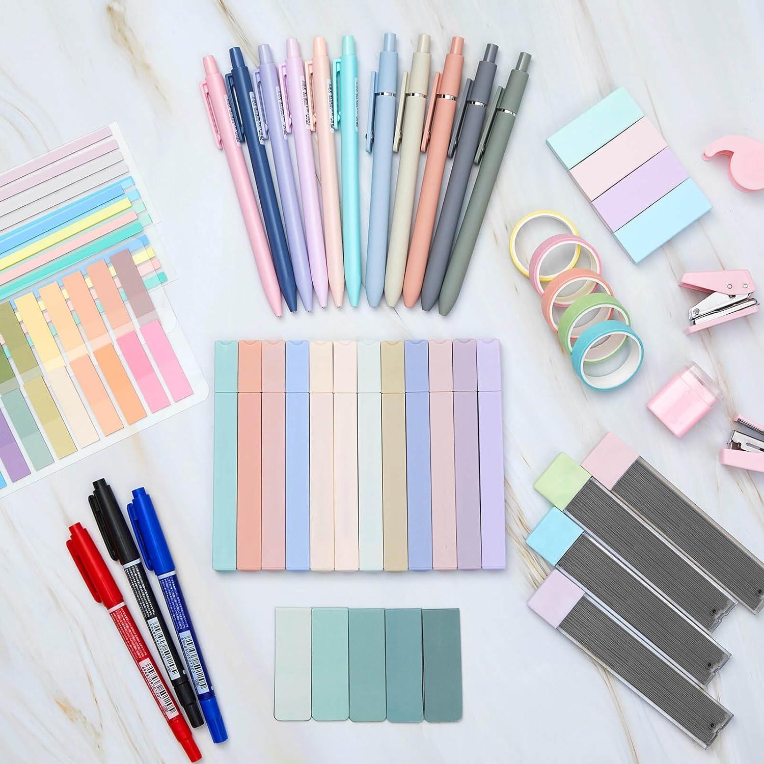 Set de Papelería Sinload 60 Piezas Estuche Verde Claro